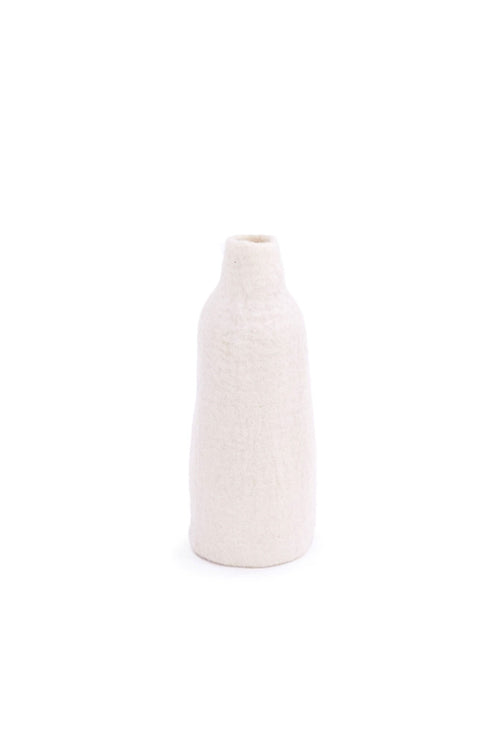 Cache-vase cloche M uni en laine feutrée | MUSKHANE