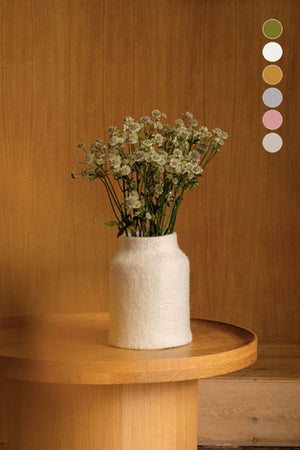 Cache-vase 'Pottery' en laine feutrée | MUSKHANE