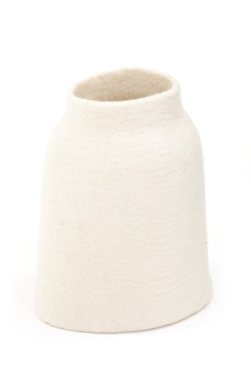 Cache-vase 'Pottery' en laine feutrée | MUSKHANE