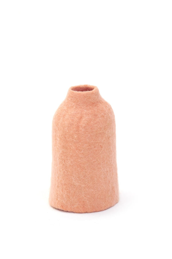 Cache-vase cloche S uni en laine feutrée | MUSKHANE