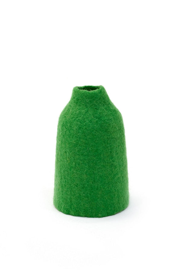 Cache-vase cloche S uni en laine feutrée | MUSKHANE