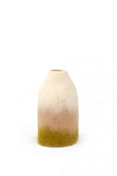 Cache-vase cloche S fusion en laine feutrée | MUSKHANE