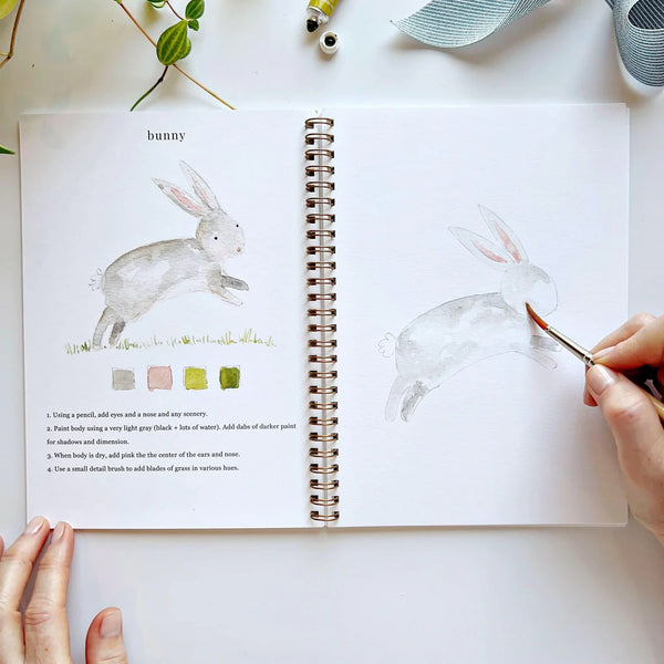 Cahier d'aquarelle 'Animals' | EMILY LEX STUDIO