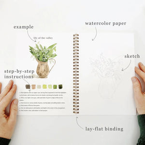 Cahier d'aquarelle 'Bouquets' | EMILY LEX STUDIO