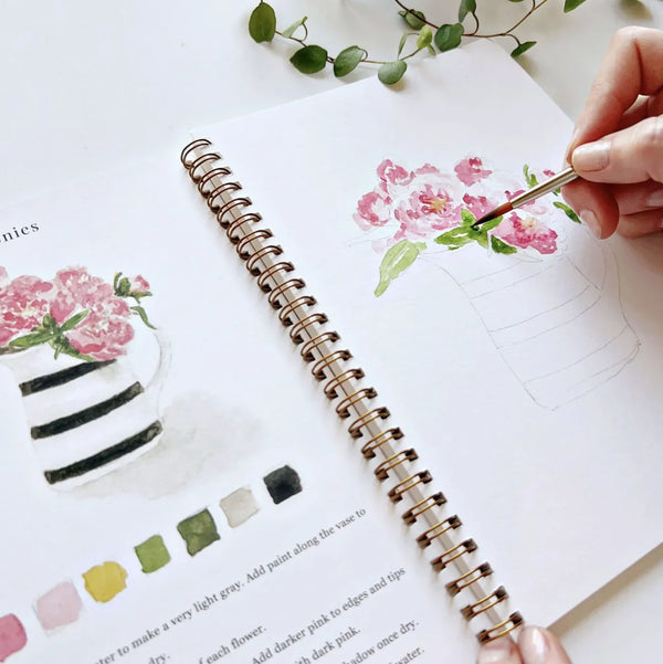 Cahier d'aquarelle 'Bouquets' | EMILY LEX STUDIO