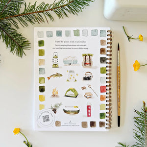 Cahier d'aquarelle 'Camping' | EMILY LEX STUDIO
