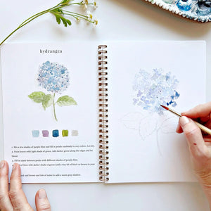 Cahier d'aquarelle 'Flowers' | EMILY LEX STUDIO