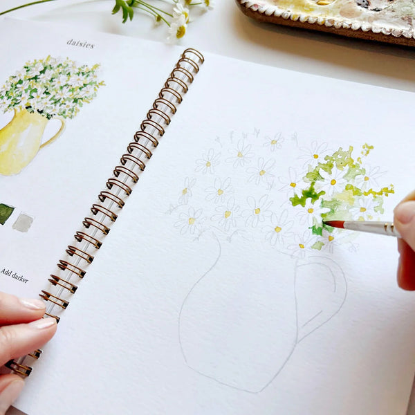 Cahier d'aquarelle 'Flowers' | EMILY LEX STUDIO