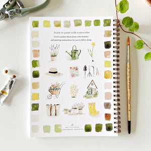 Cahier d'aquarelle 'Garden' | EMILY LEX STUDIO