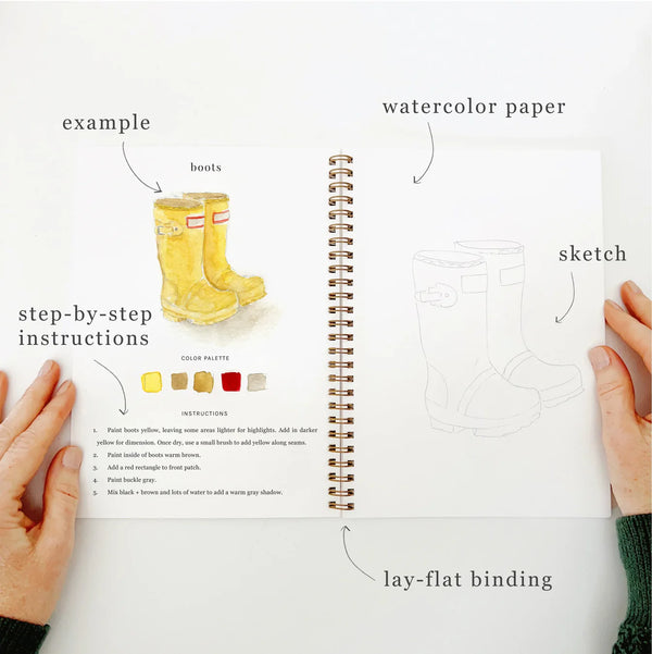 Cahier d'aquarelle 'Garden' | EMILY LEX STUDIO