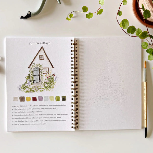 Cahier d'aquarelle 'Garden' | EMILY LEX STUDIO