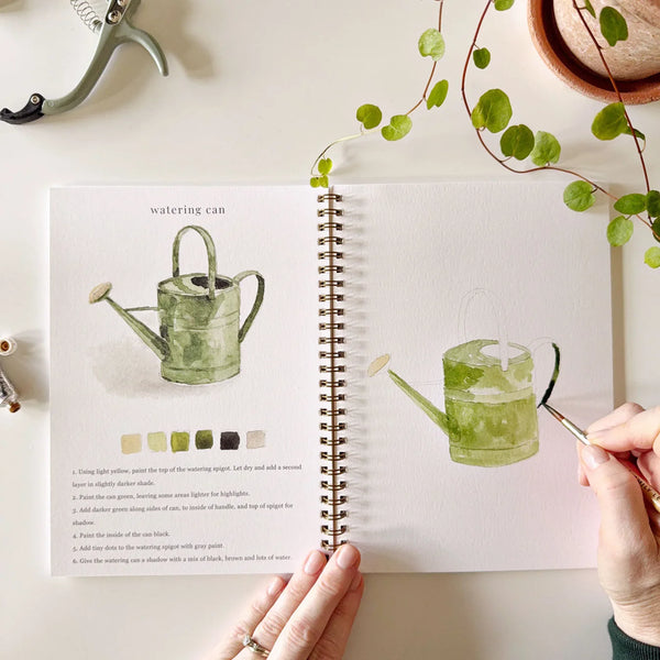 Cahier d'aquarelle 'Garden' | EMILY LEX STUDIO