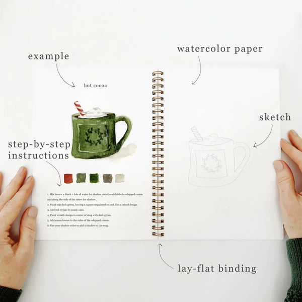 Cahier d'aquarelle 'Christmas' | EMILY LEX STUDIO