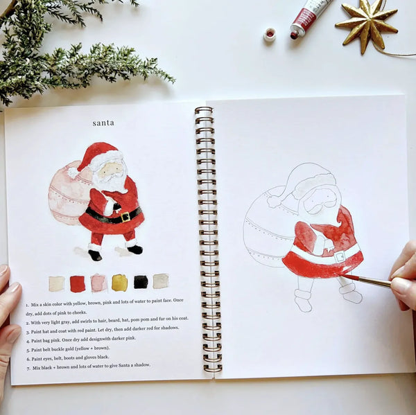 Cahier d'aquarelle 'Christmas' | EMILY LEX STUDIO