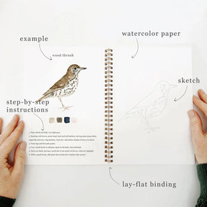 Cahier d'aquarelle 'Birds' | EMILY LEX STUDIO