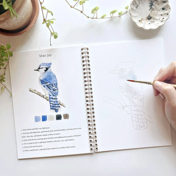 Cahier d'aquarelle 'Birds' | EMILY LEX STUDIO