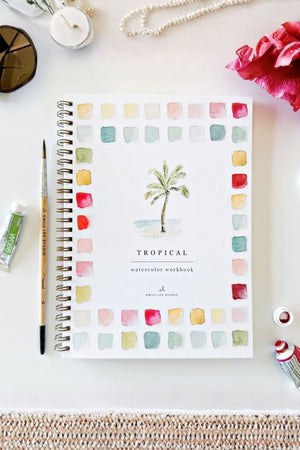 Cahier d'aquarelle 'Tropical' | EMILY LEX STUDIO