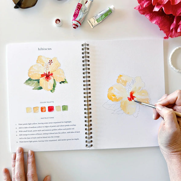 Cahier d'aquarelle 'Tropical' | EMILY LEX STUDIO