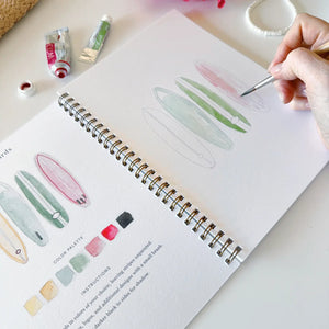 Cahier d'aquarelle 'Tropical' | EMILY LEX STUDIO