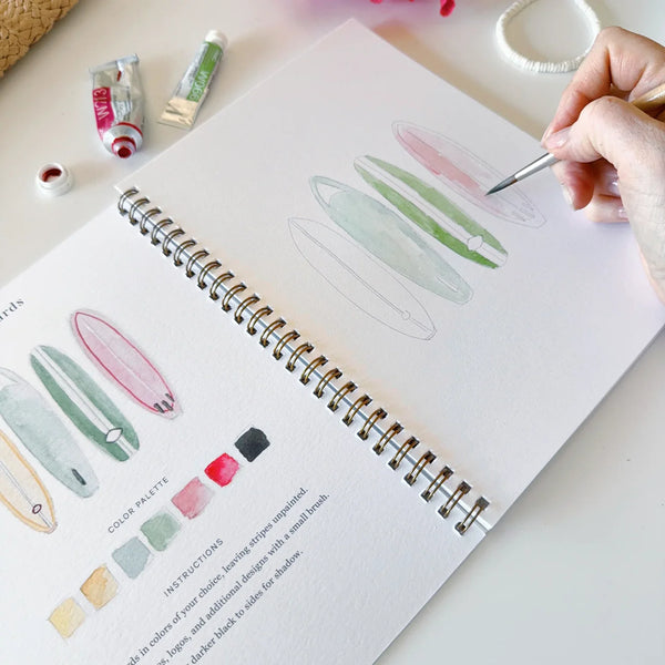 Cahier d'aquarelle 'Tropical' | EMILY LEX STUDIO
