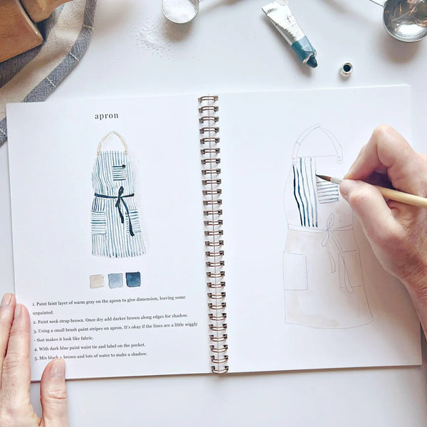 Cahier d'aquarelle 'Baking' | EMILY LEX STUDIO