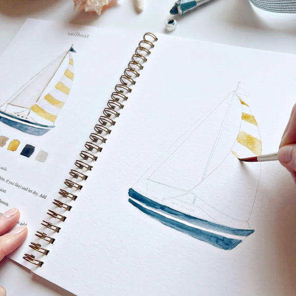Cahier d'aquarelle 'Seaside' | EMILY LEX STUDIO