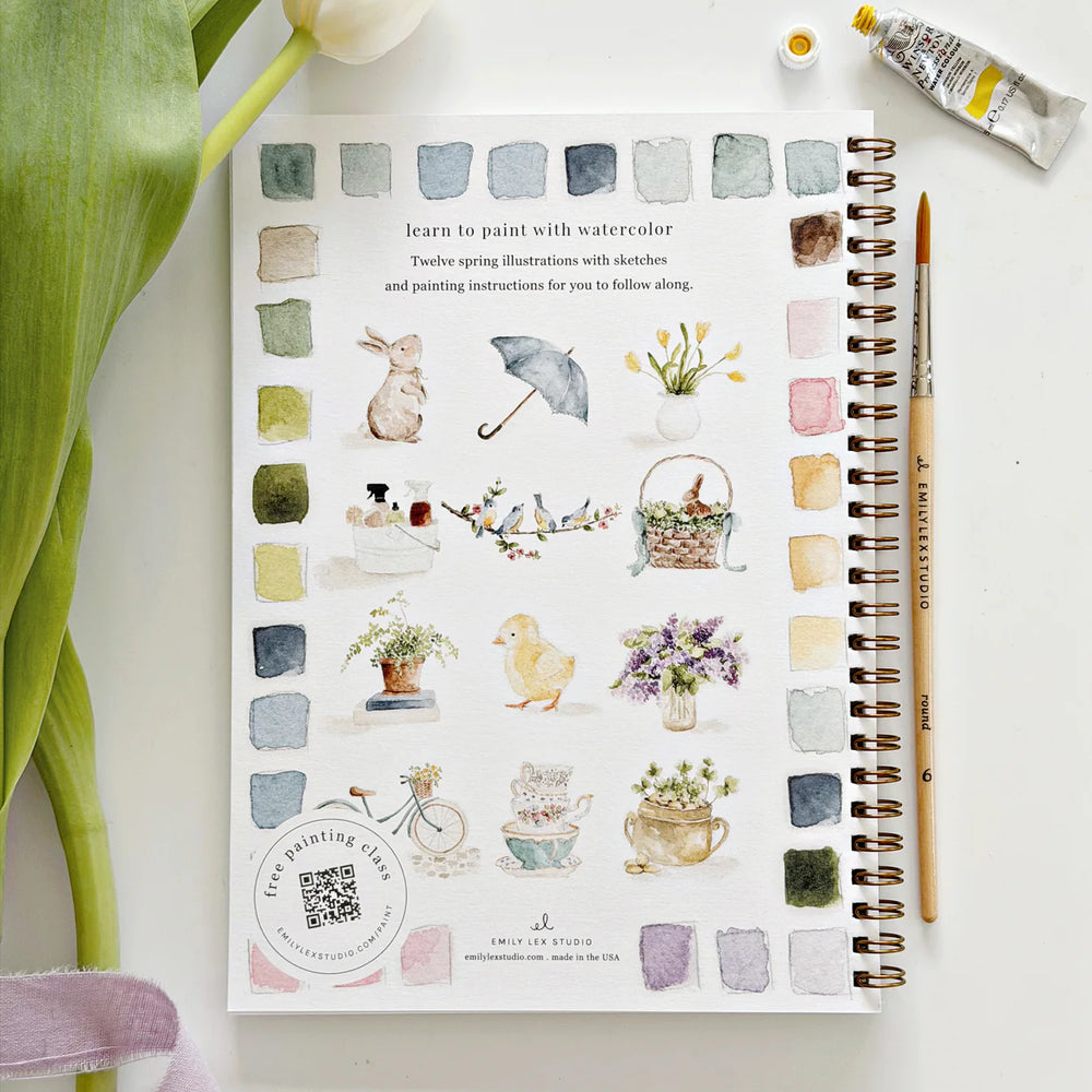Cahier d'aquarelle 'Spring' | EMILY LEX STUDIO