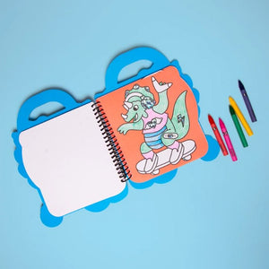 Cahier de Coloriage & Stickers 'Dino' | OMY