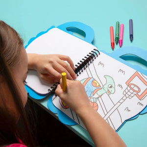 Cahier de Coloriage & Stickers 'Dino' | OMY