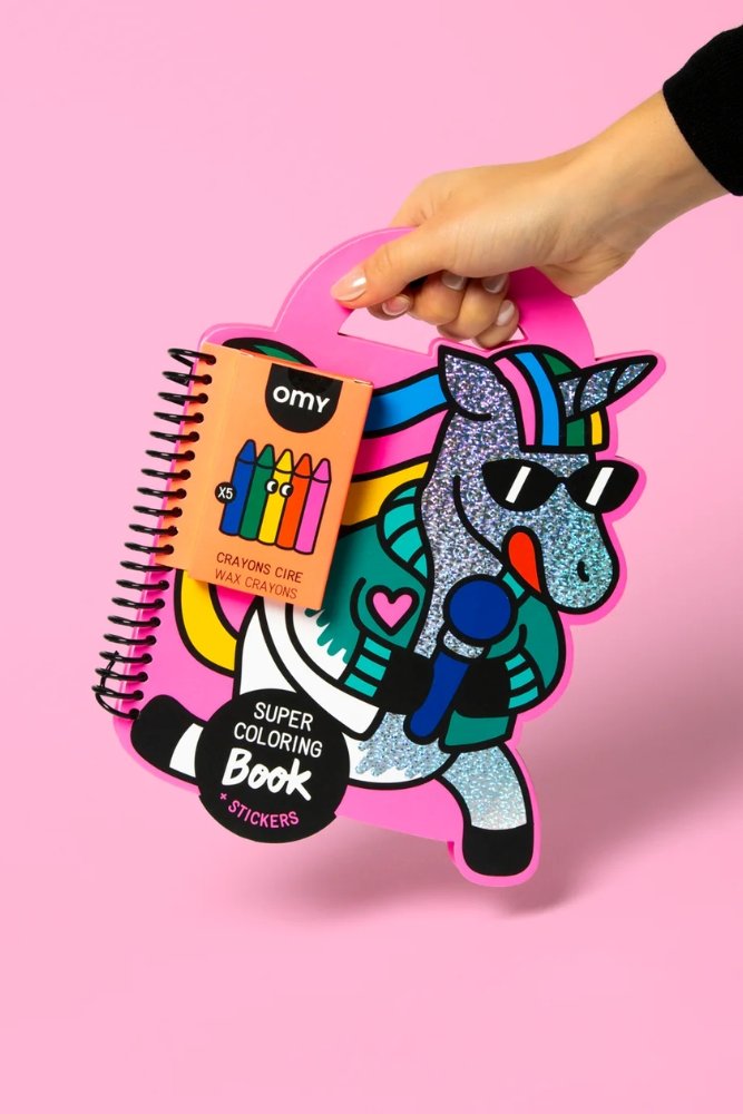 Cahier de Coloriage & Stickers 'Lily' | OMY