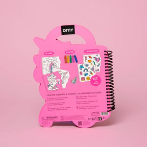 Cahier de Coloriage & Stickers 'Lily' | OMY