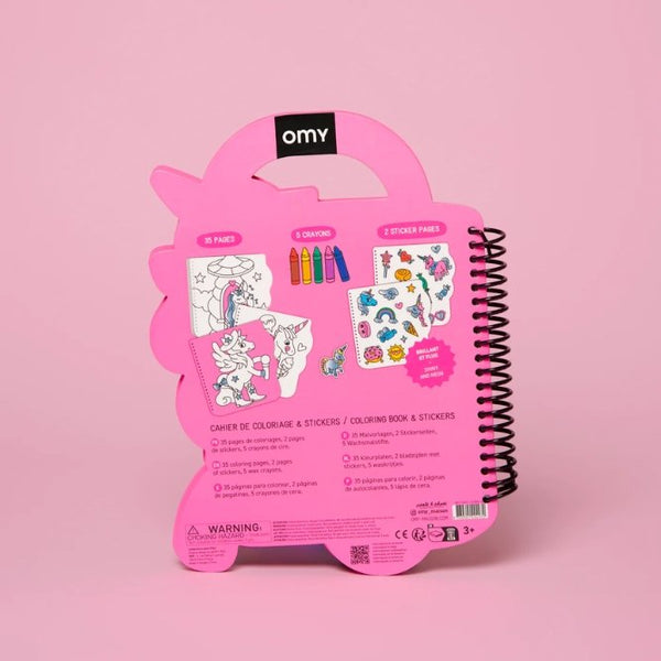 Cahier de Coloriage & Stickers 'Lily' | OMY