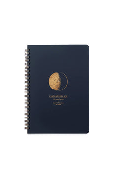 Cahier à spirales 'La lune' bleu | LES ÉDITIONS DU PAON
