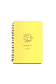Cahier à spirales 'Soleil' jaune | LES ÉDITIONS DU PAON