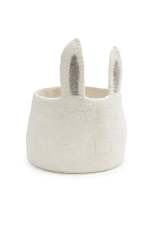 Corbeille 'Pasu Bunny' en laine feutrée | MUSKHANE