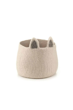 Corbeille 'Pasu Foxy' en laine feutrée | MUSKHANE