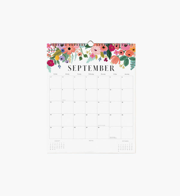 Calendrier mural 2027 ‘Floral' | RIFLE PAPER CO