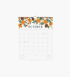 Calendrier mural 2027 ‘Floral' | RIFLE PAPER CO