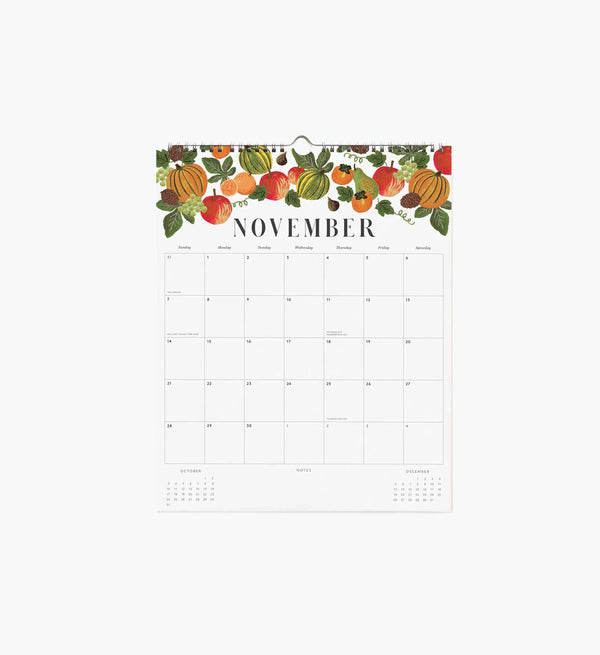 Calendrier mural 2027 ‘Floral' | RIFLE PAPER CO