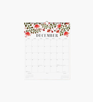 Calendrier mural 2027 ‘Floral' | RIFLE PAPER CO