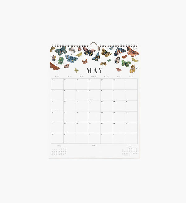 Calendrier mural 2027 ‘Floral' | RIFLE PAPER CO