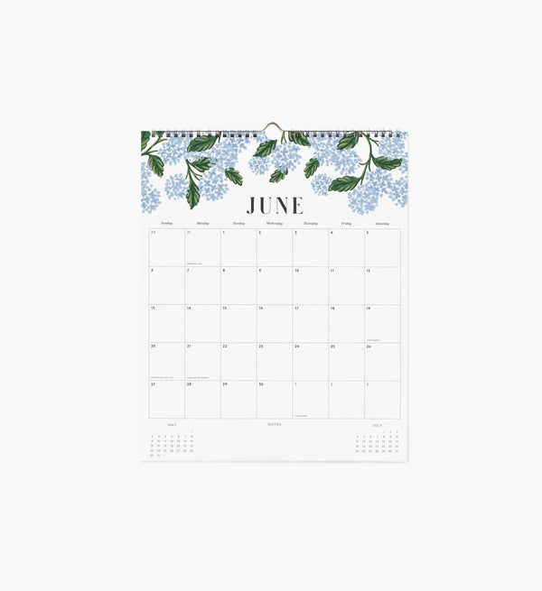 Calendrier mural 2027 ‘Floral' | RIFLE PAPER CO