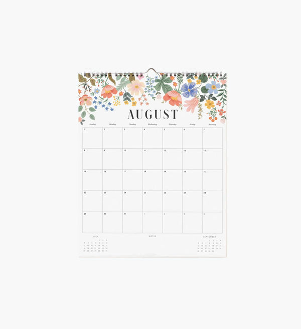Calendrier mural 2027 ‘Floral' | RIFLE PAPER CO