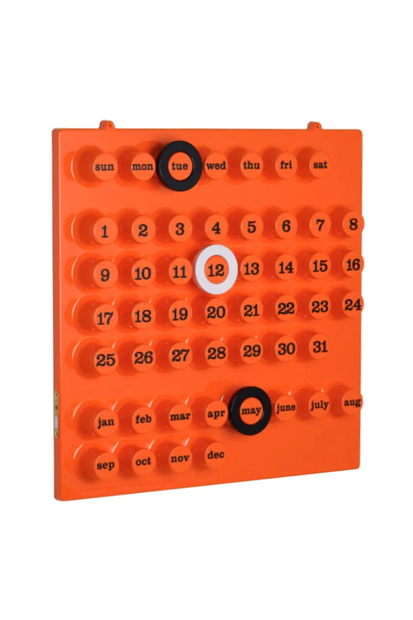 Calendrier perpétuel mural Orange | RING-A-DATE
