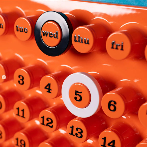 Calendrier perpétuel mural Orange | RING-A-DATE