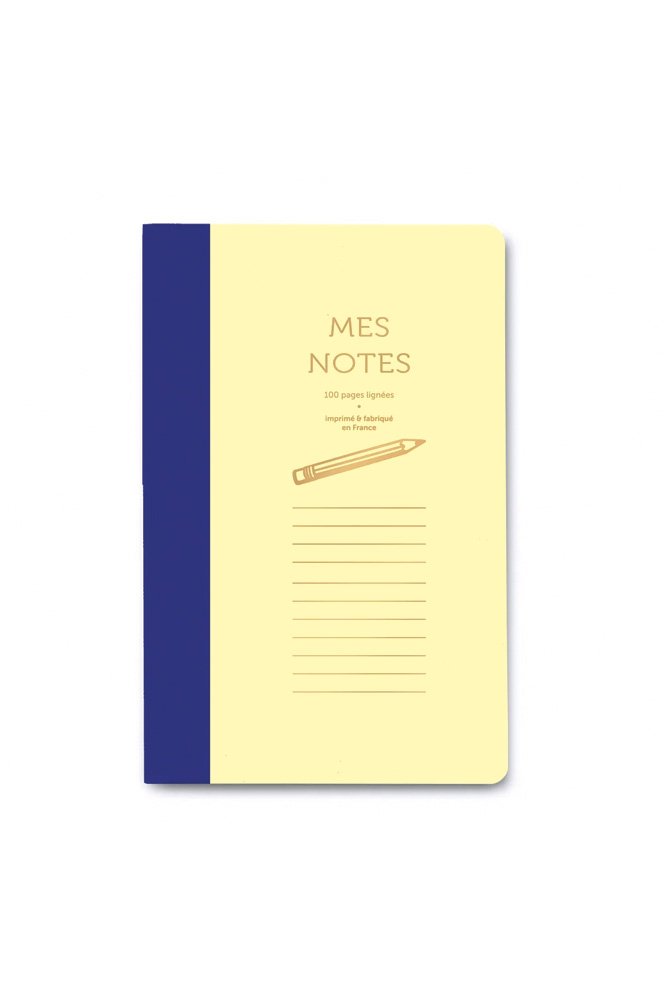 Cahier 'Bi-goûts' Bleu et Jaune Pastel | LES ÉDITIONS DU PAON