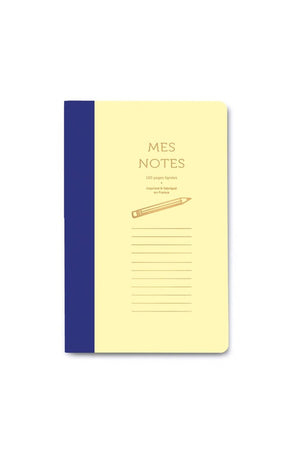 Cahier 'Bi-goûts' Bleu et Jaune Pastel | LES ÉDITIONS DU PAON