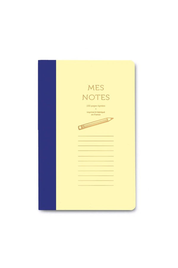Cahier 'Bi-goûts' Bleu et Jaune Pastel | LES ÉDITIONS DU PAON