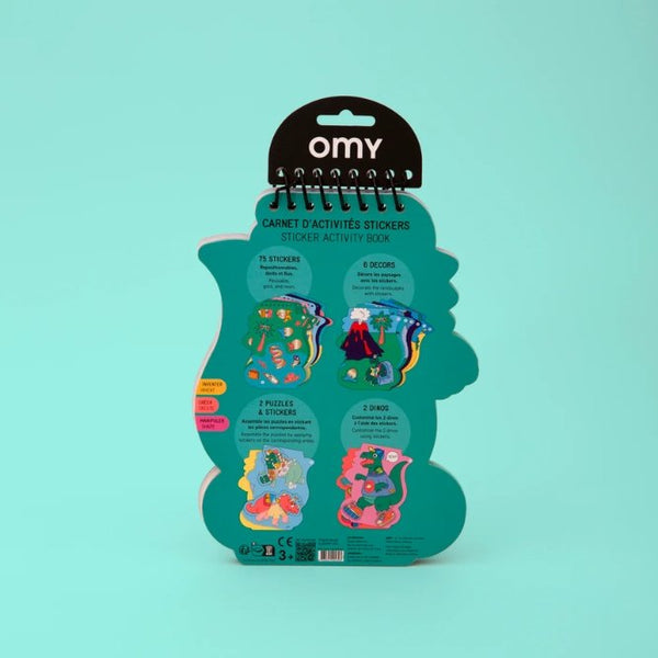 Carnet d'activités Stickers 'Dinos' | OMY