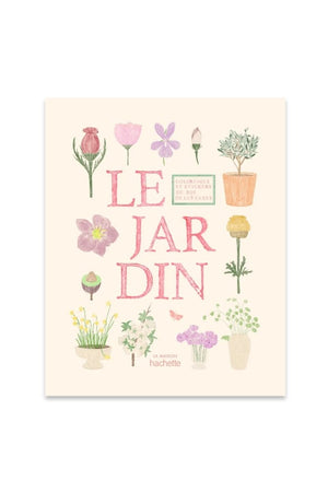 Carnet de coloriages et de stickers 'Le Jardin' - Zoé De Las Cases | HACHETTE